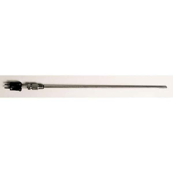 Temp Probe, Type J, 6" L, 1/8" Dia, Fg,